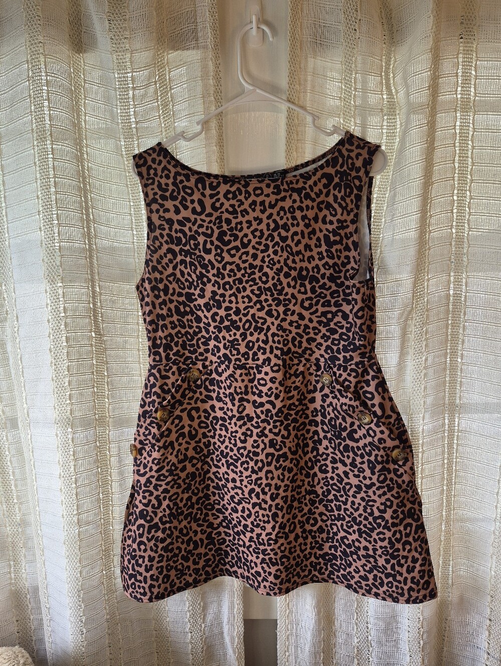 Boohoo Leopard Print Mini Dress Size 12